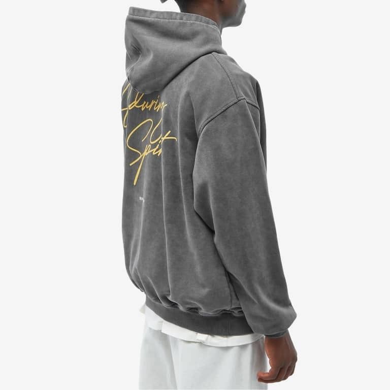 REPRESENT ENDURING SPIRIT ロゴ フーディ パーカー Grey 送料込 REPRESENT ENDURING SPIRIT ロゴ フーディ パーカー Grey 送料込