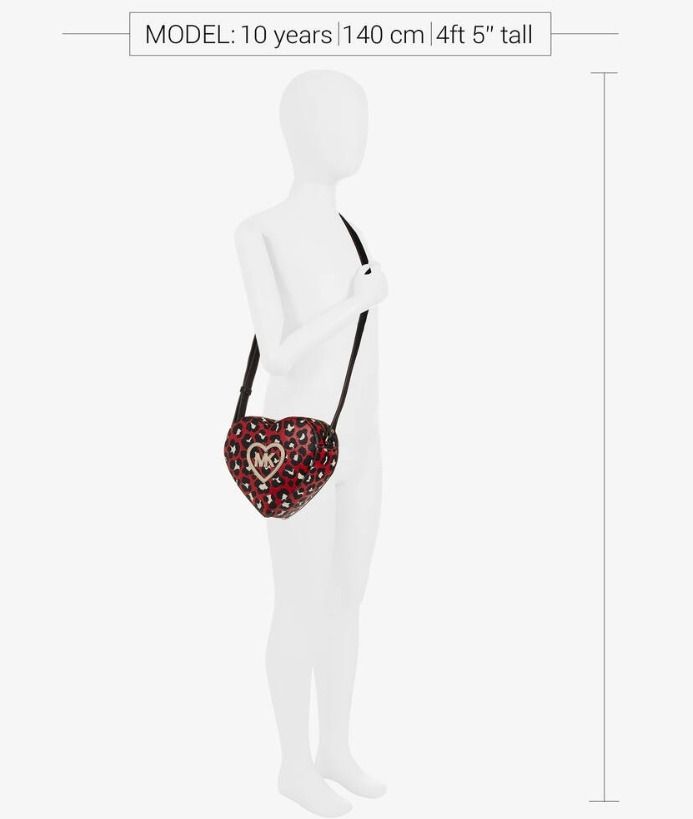 ☆Michael Kors☆大人の方も ヒョウ柄ハートバッグ(18cm