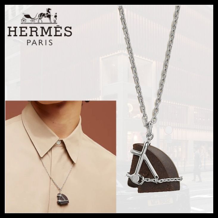 エルメス ★ ギフト◎ ネックレス ヘリオス シュヴァル お洒落 HERMES エルメス ネックレス HELIOS CHEVAL ヘリオス シュヴァル