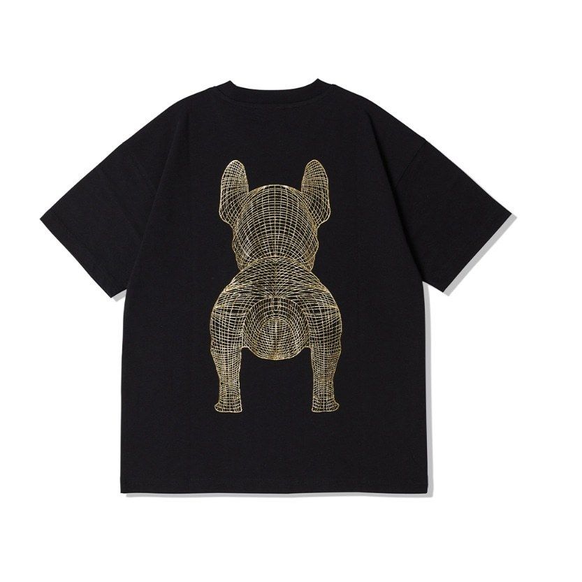 【LIFEWORK】★男女兼用★ゴールドドッグ半袖Tシャツ2色 2023S/S限定商品/ゴールドシルバードッグ 半袖 Tシャツ/韓国人気