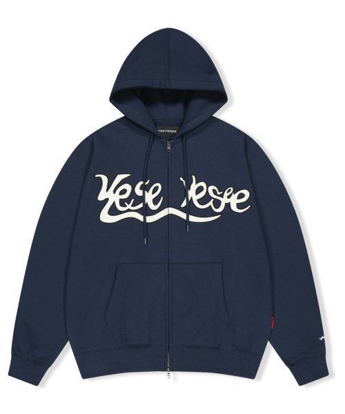 パーカー・フーディ YESEYESEE Y.E.S Painted zip up Hoodie 4FM043 MUSINSA | YESEYESEE Y.E.S Painted Zip-up Hoodie Navy