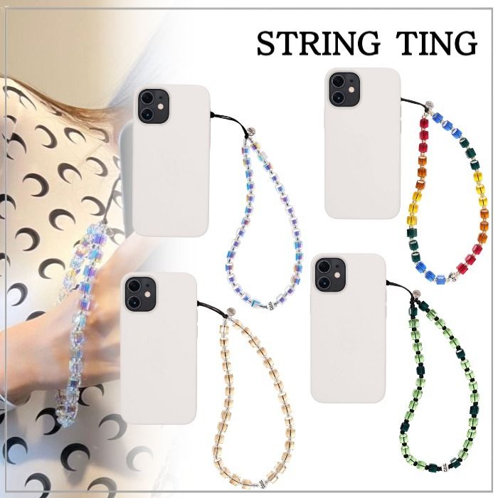 7色展開】String Tingストリングティングクリスタルストラップ (String