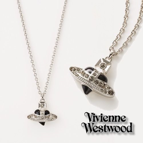  2025年おすすめのアイテム満載 Vivienne Westwood】即対応 MAN DIAMANTE HEART ネックレス アクセサリー