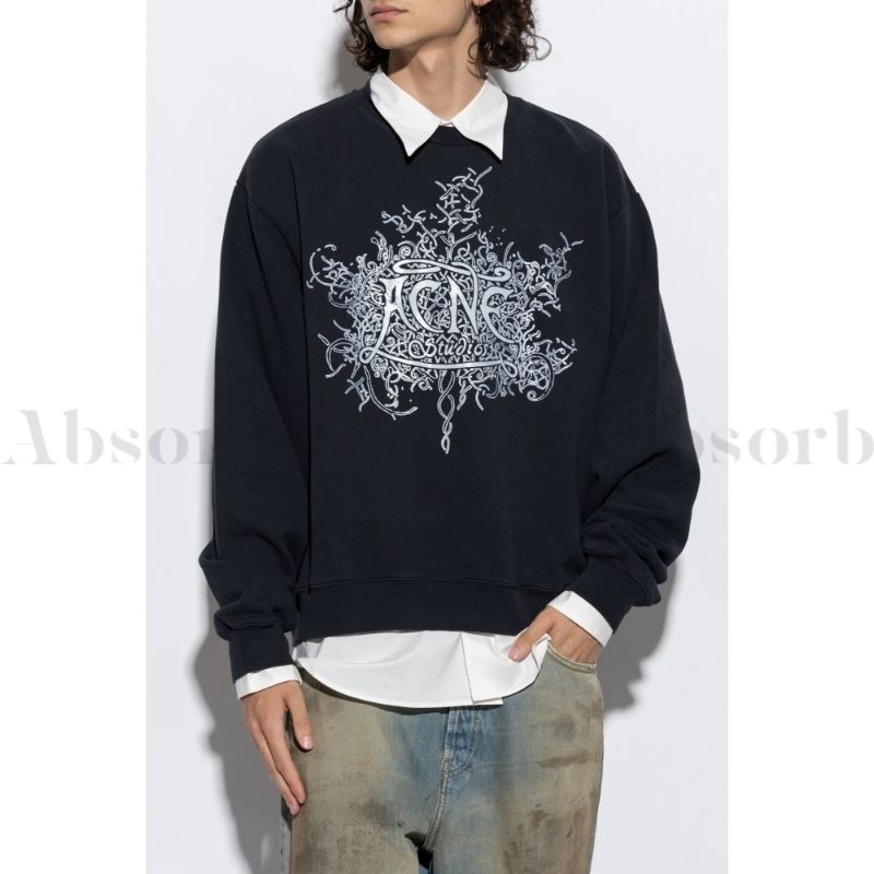 23AW NEW】Acne Studios_men / プリント スウェットシャツ (Acne