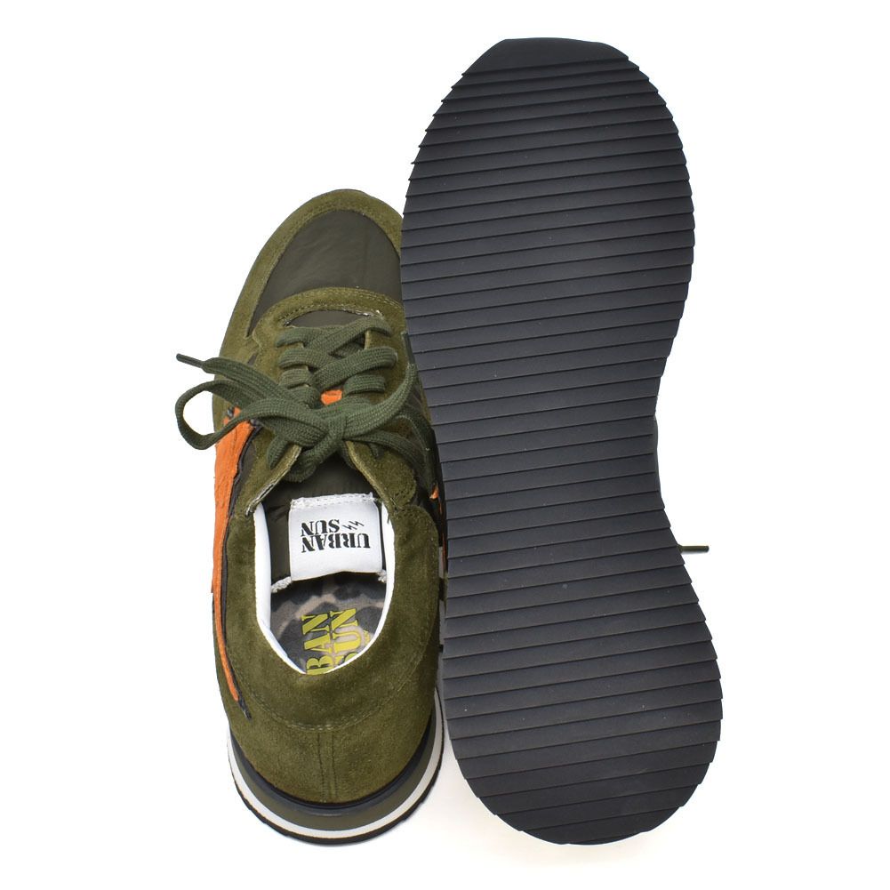 URBAN SUN スニーカー ALAIN 103 LACE GREEN ランニングモデル アーバンサン スニーカー シューズ メンズ アレイン ローカット