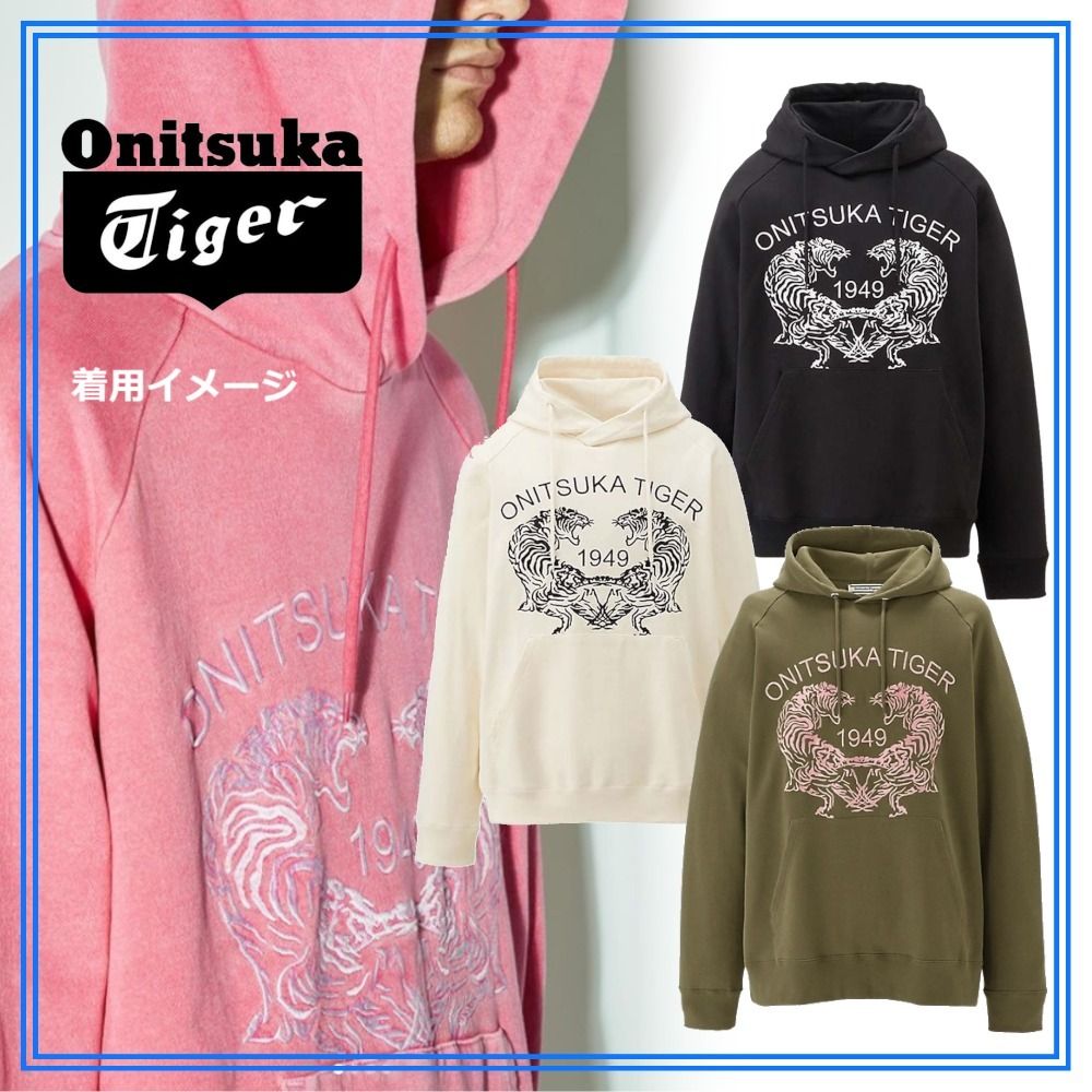 早い者勝ち 大人気 Onitsuka Tiger SWEAT HOODIE COOLな刺繍