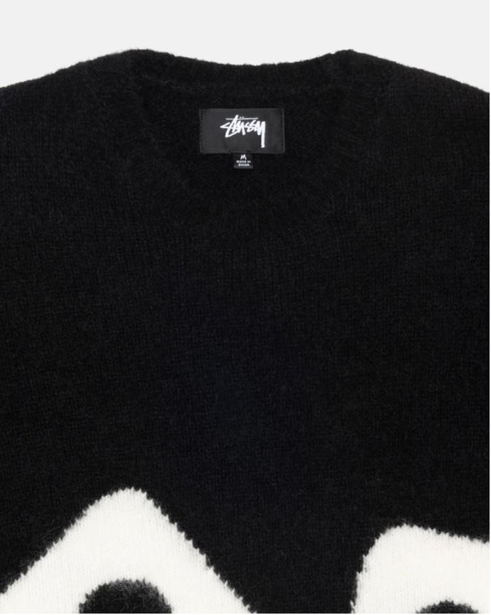 レア物【STUSSY】新作セーター DICE FUZZY CREW☆絶対に欲しい