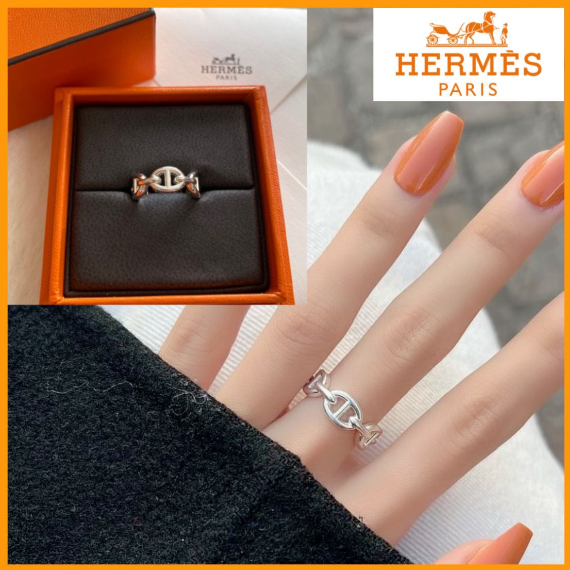 【大人気】HERMES☆シェーヌダンクル アンシェネリングPM 関税込 大人気◇【HERMES】 シェーヌダンクル アンシェネ リング PM