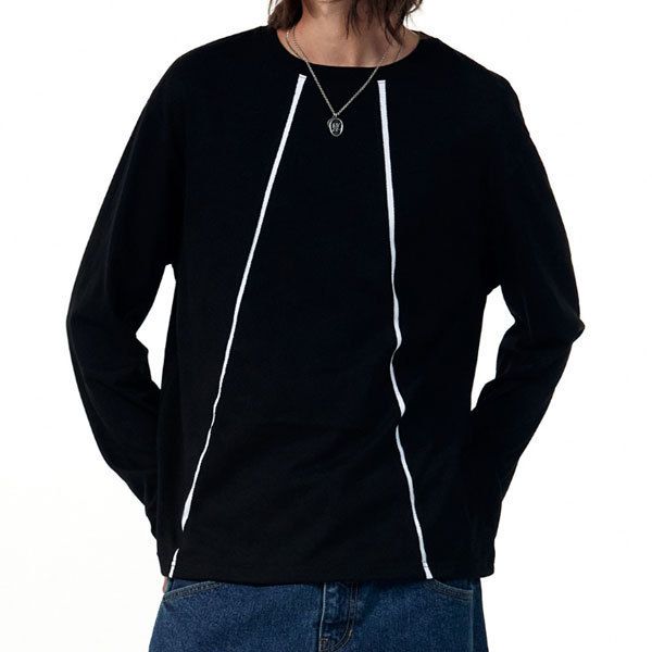 さらに100円引き◆WOOALONG◆Signature slit point T-shirt WOOALONG]☆Signature slit point T-shirt (WOOALONG/Tシャツ