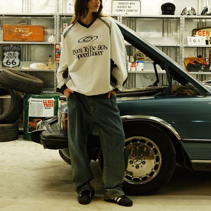 スウェット・トレーナー 1993STUDIO Speed Racer Reglan Sweatshirt XK149 1993STUDIO Speed Racer Reglan Sweatshirt XK149 (1993studio