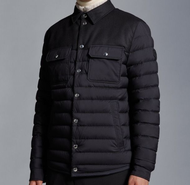 MONCLER 2023/24秋冬新作 異素材MIX ダウンシャケット FAUSCOUM