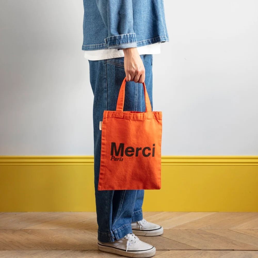 メルシー Merci ロゴ入り カラートートバッグ ミニサイズ (Merci