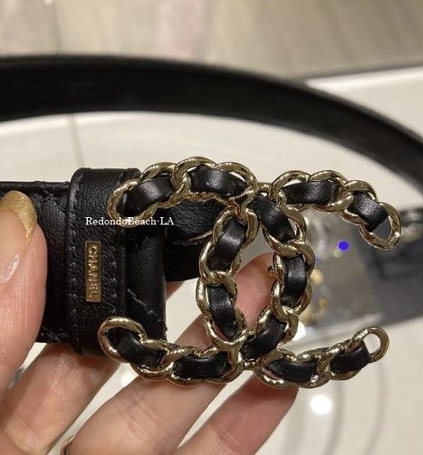 シャネル ベルト 65 レザー ブラック WZ297023｜中古ブランド品