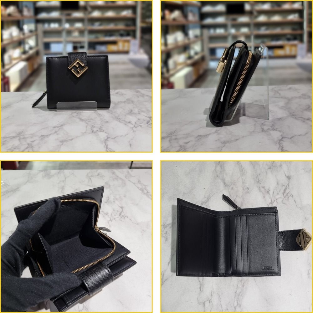 フェンディ♢FENDI二つ折り財布 三つ折り カード ブラ (FENDI