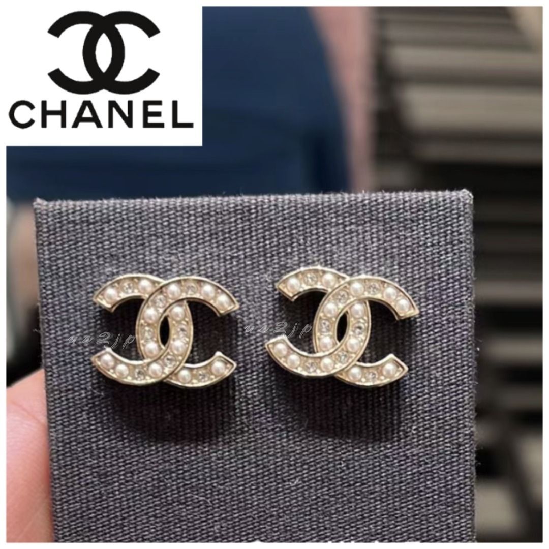 輝くパール☆彡CCロゴ》 CHANEL ピアス (CHANEL/ピアス) ABB771