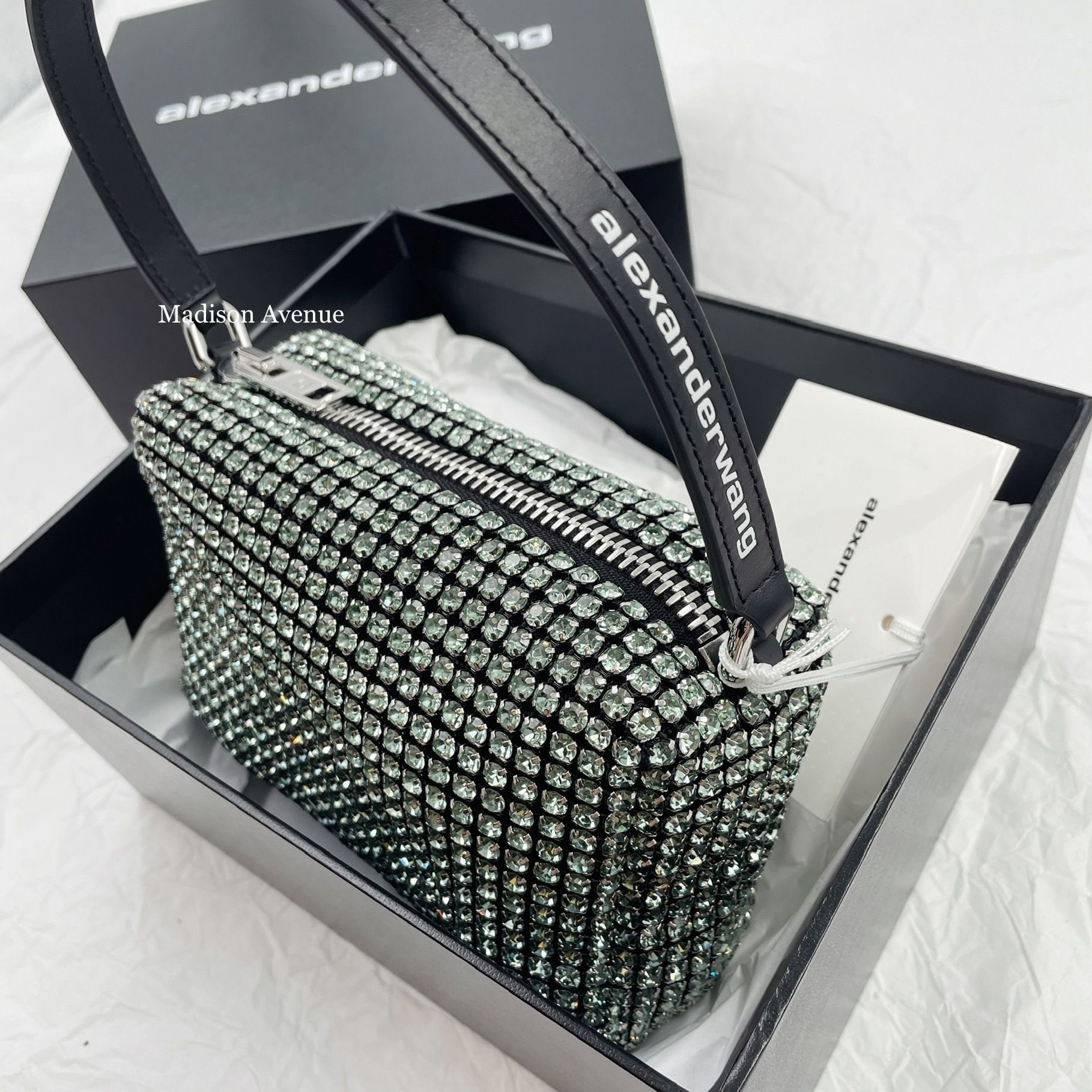 【Alexander wang】クリスタルメッシュ ポーチバッグ alexanderwang】heiress pouch クリスタル ハンド バッグ ロゴ