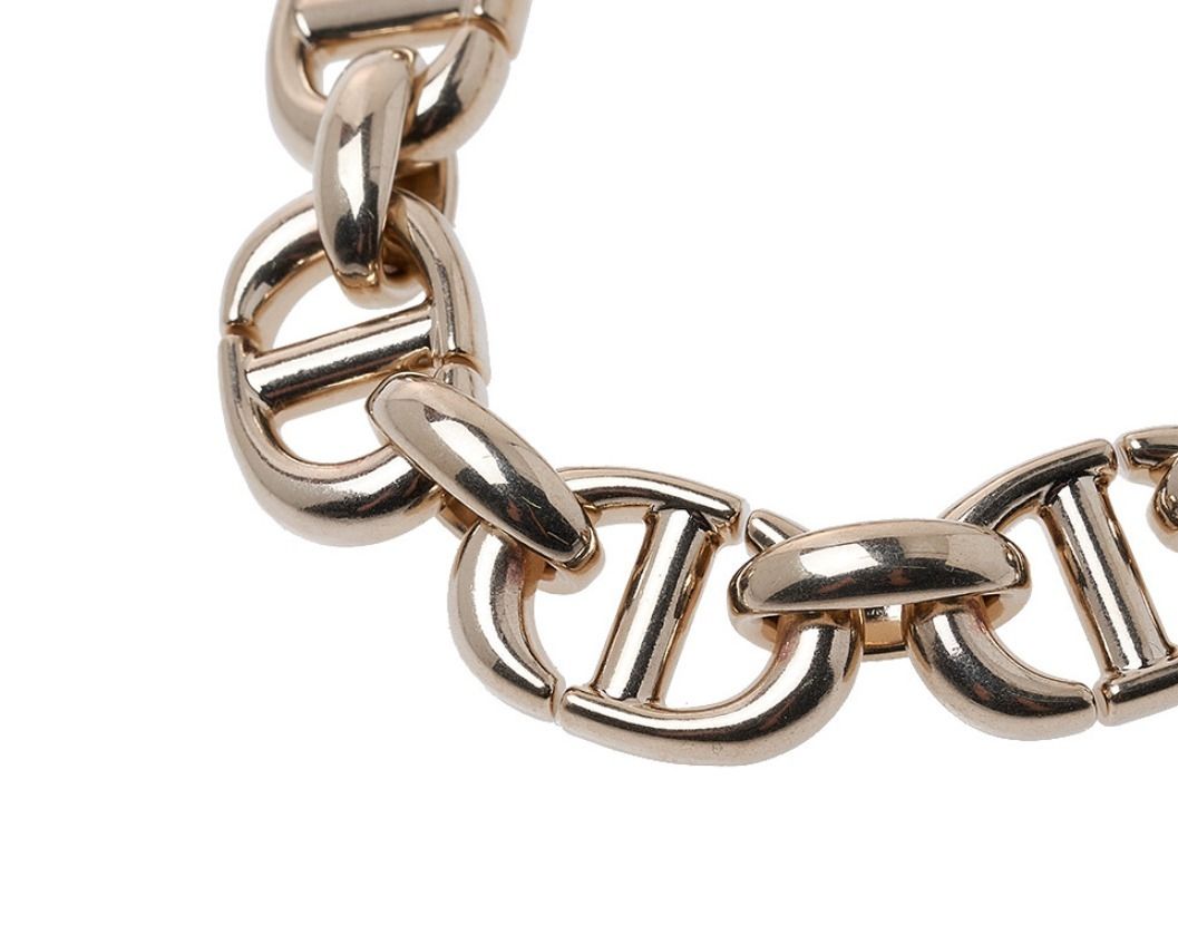 超ポイントアップ祭 ☆関税込☆DIOR☆ディオール NAVYメタルチェーンブレスレット アクセサリー