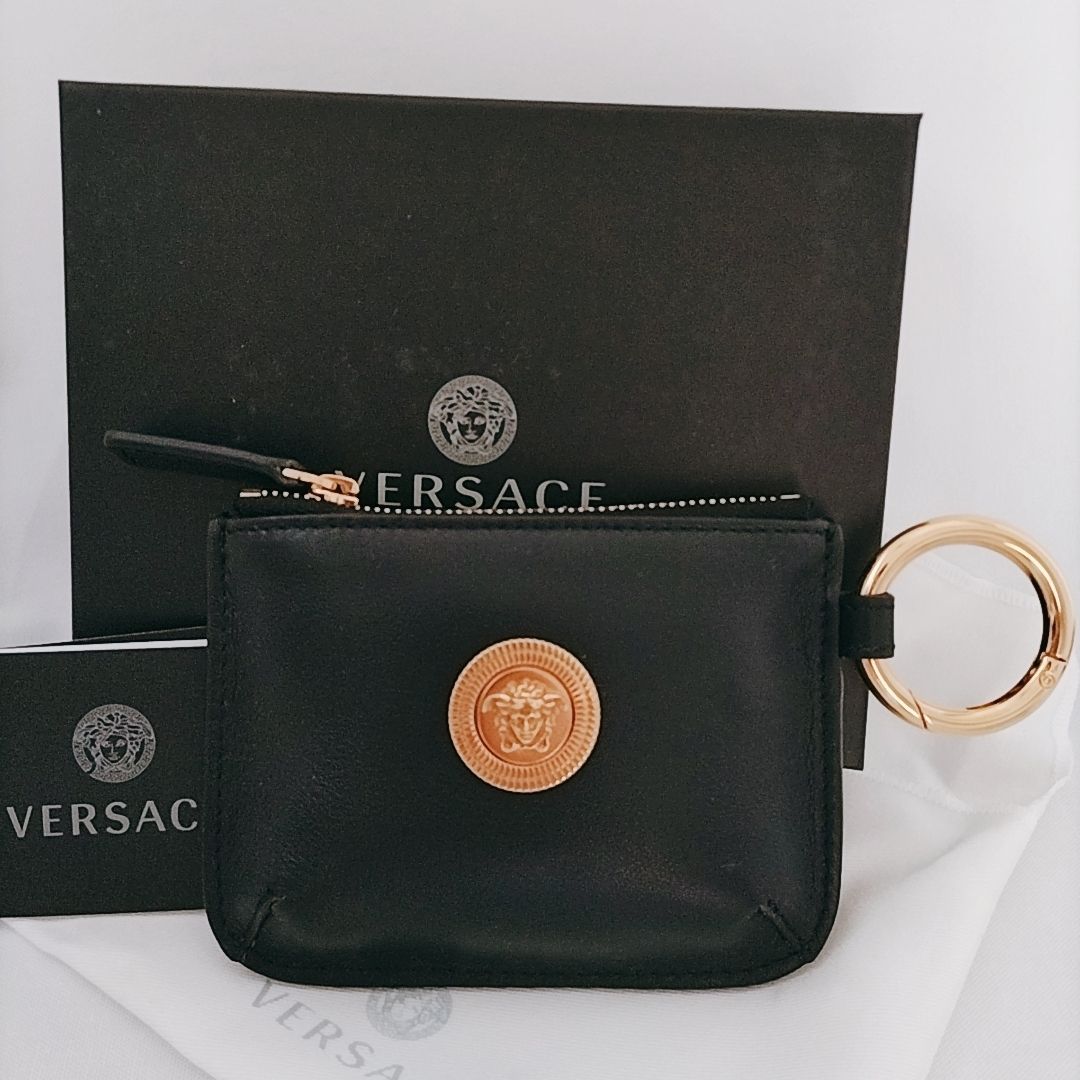 VERSACE☆メドゥーサ ビギー コインポーチ 財布 キーリング (VERSACE