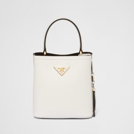 【直営店】PRADA パニエ スモール サフィアーノ レザー バッグ PRADA パニエスモールサフィアーノレザーバッグ (PRADA