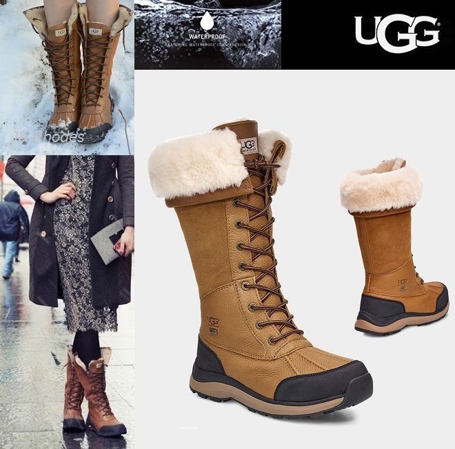 日本製・高品質 良好 UGG アディロンダックI I ブーツ 茶色 23センチ - 靴