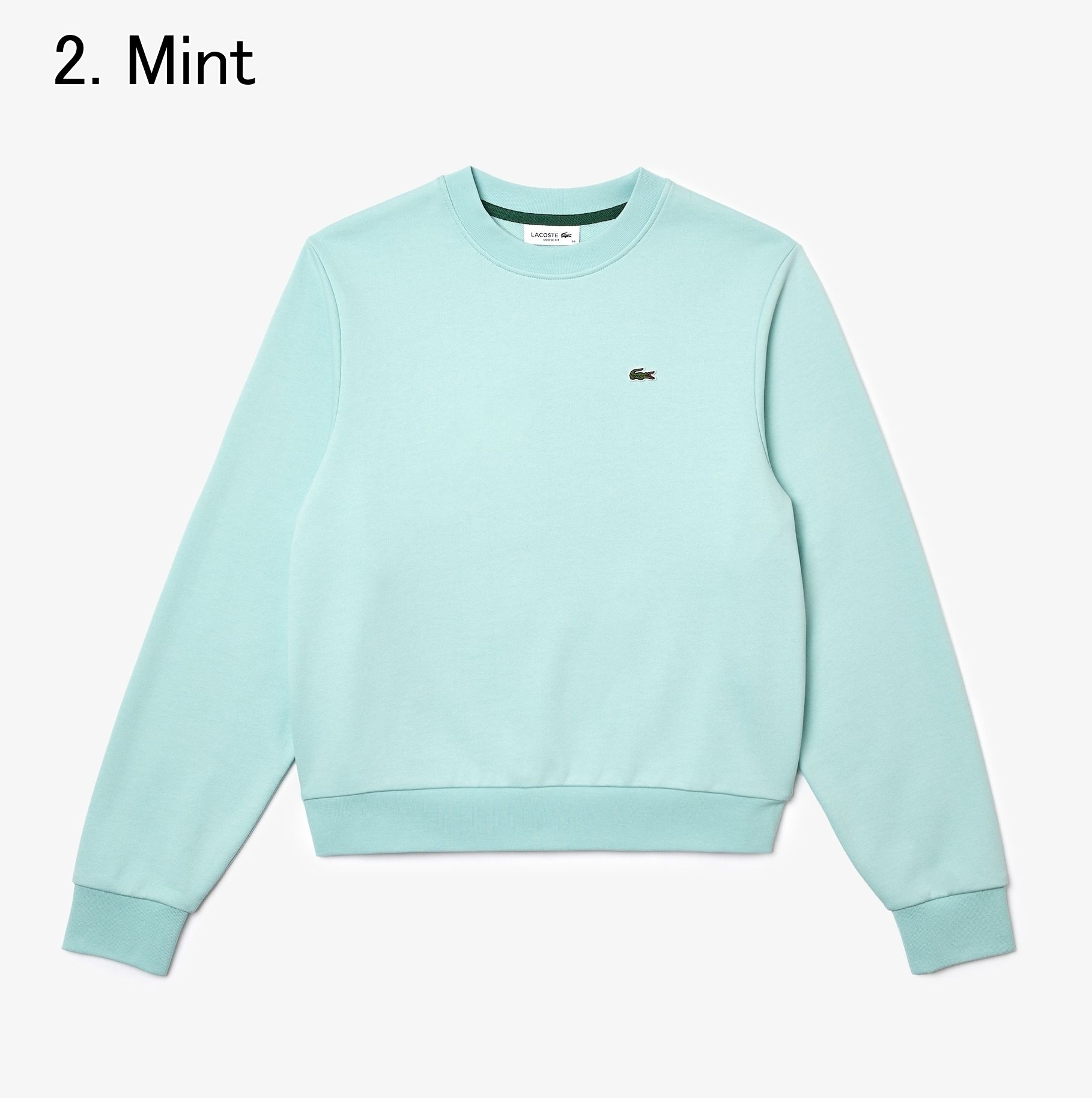 国内発☆関税込【LACOSTE】ロゴ レディース トレーナー (LACOSTE