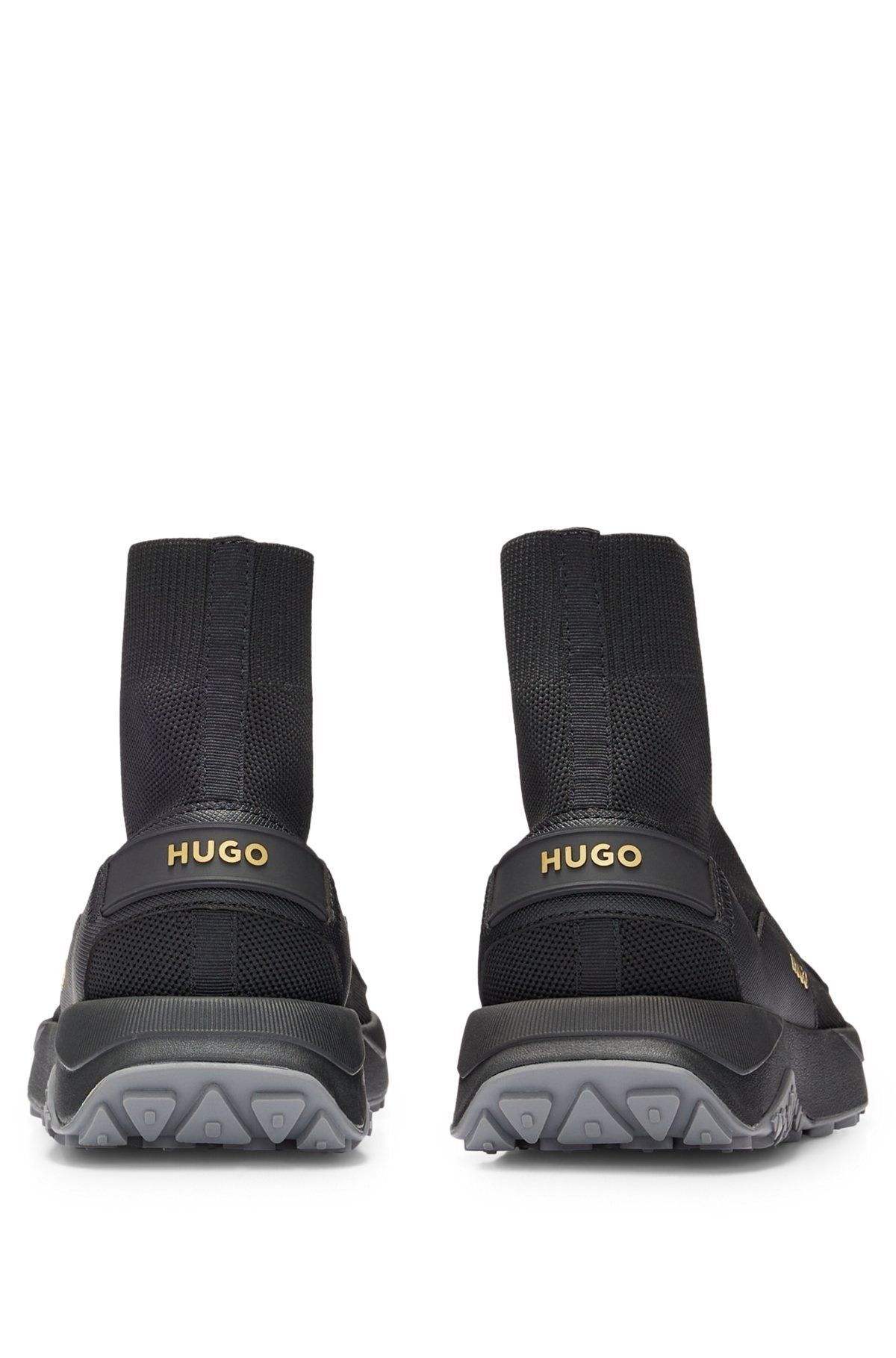 HUGO ハイトップ ソックススニーカー ロゴディテール HUGO ハイトップ ソックススニーカー ロゴディテール (Hugo Boss