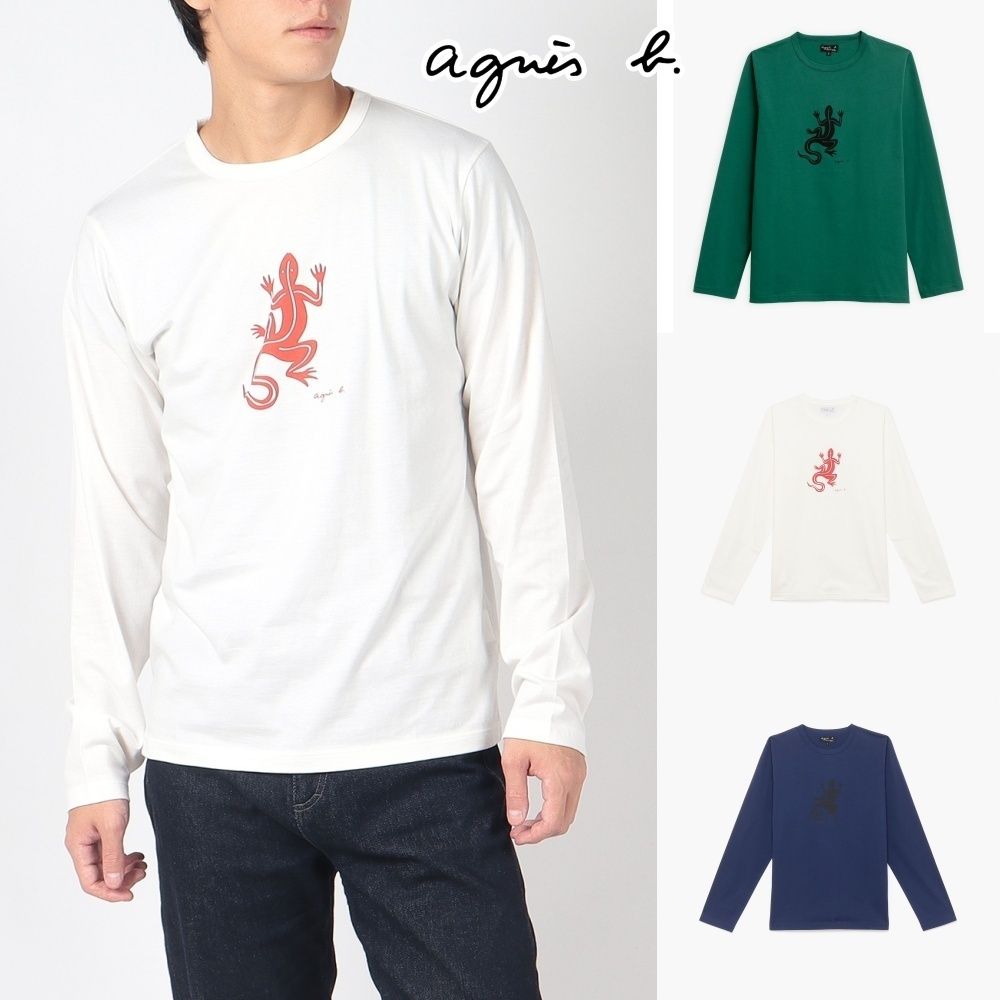 agnes b】SF64 TS レザールTシャツ (Agnes b/Tシャツ・カットソー