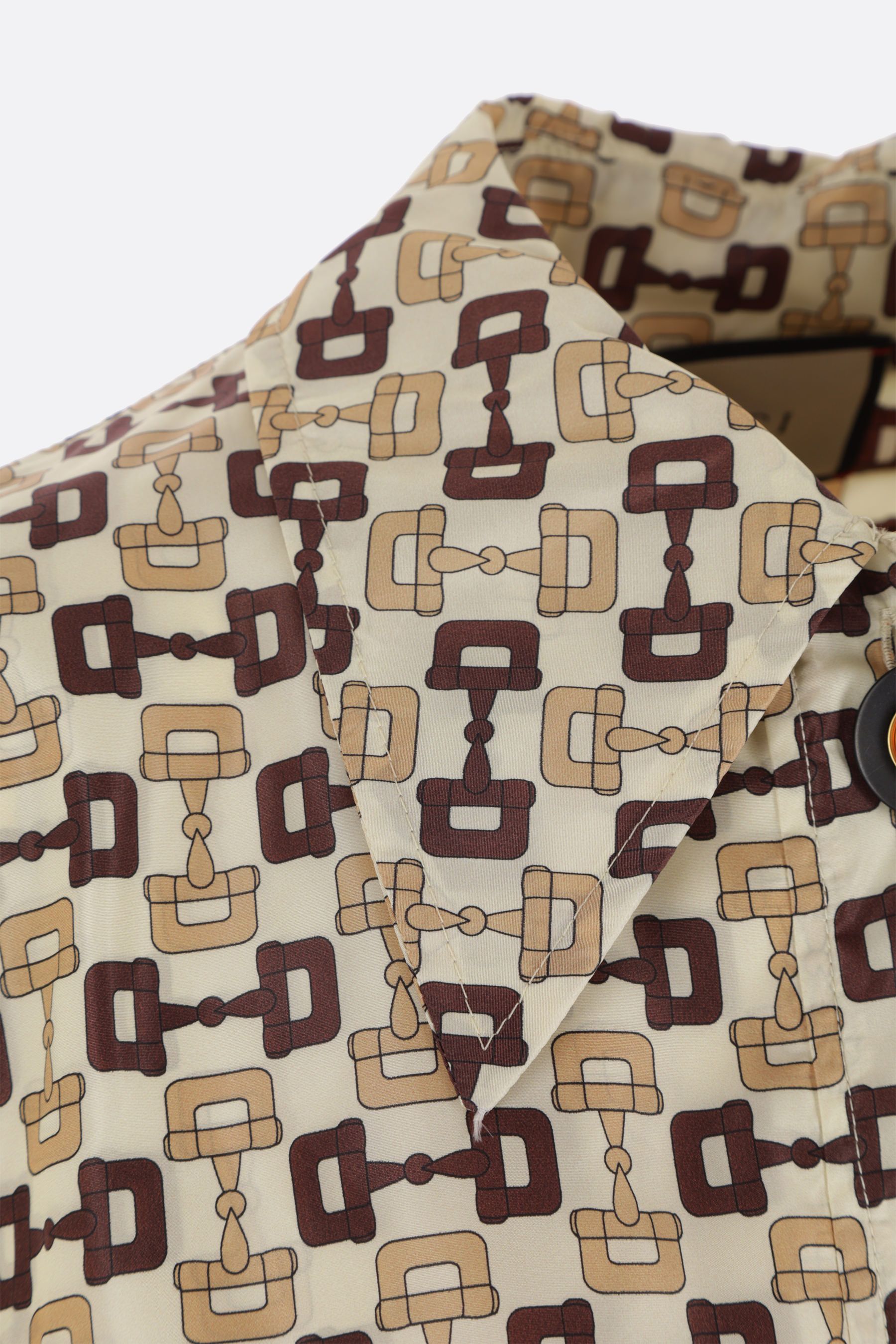 トレンチコート GUCCI GUCCI HORSEBIT PRINT NYLON OVERCOAT GUCCI】GUCCI HORSEBIT PRINT NYLON COAT (GUCCI/トレンチコート