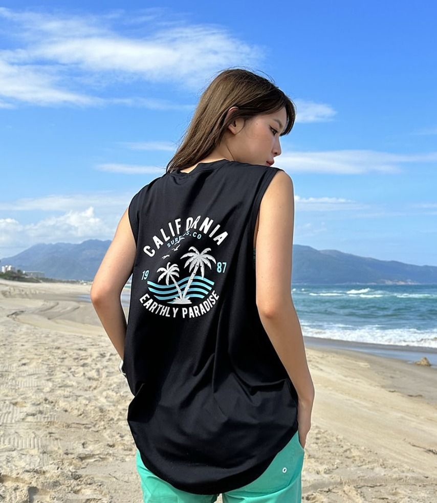 関税込★GOGOBEACH x SURFERS CO★メンズ 袖なし ラッシュガード 関税込☆GOGOBEACH x SURFERS CO☆メンズ 袖なし ラッシュガード
