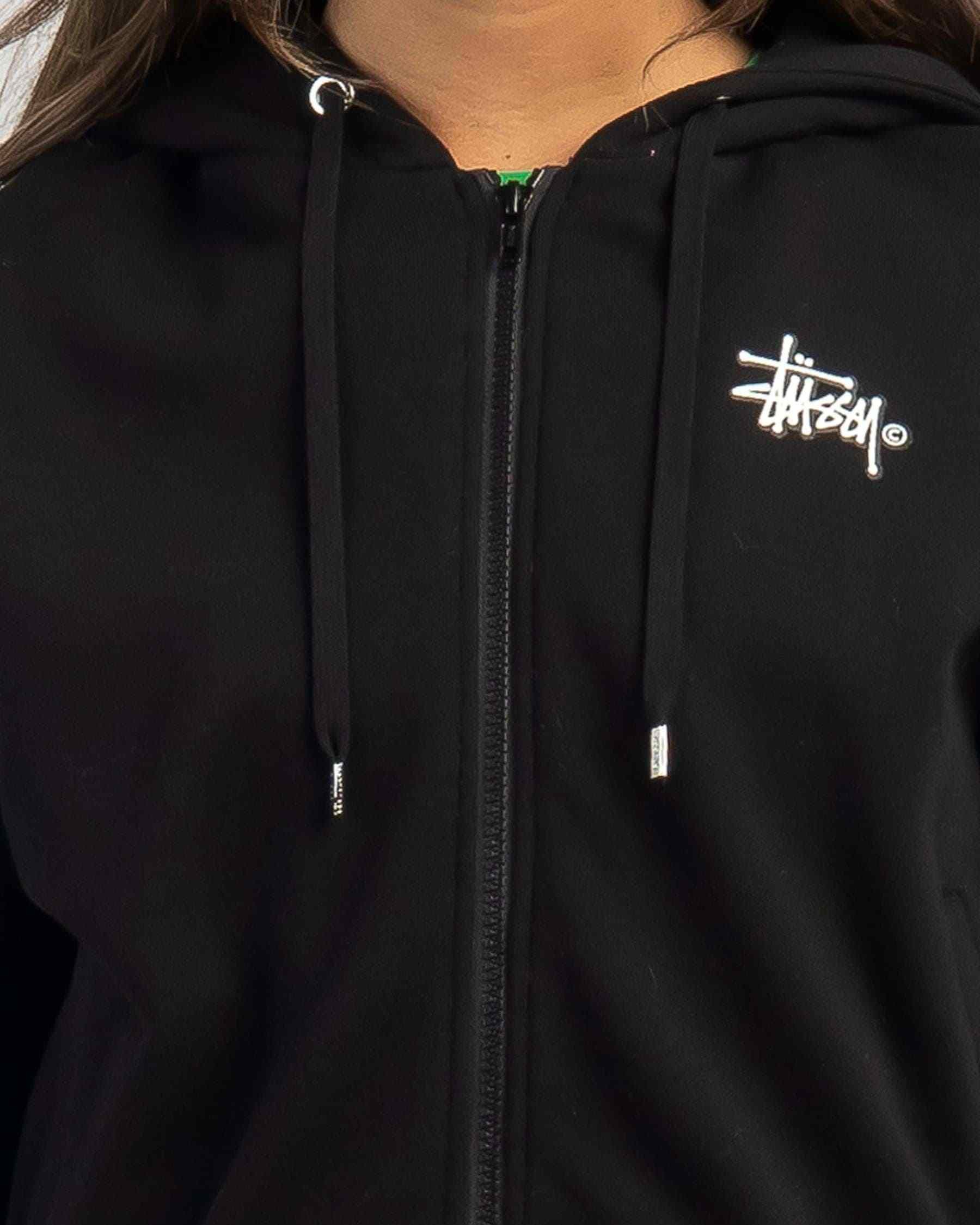 AUS発 [STUSSY]♥フロントジップ/ロゴフーディ (STUSSY/パーカー