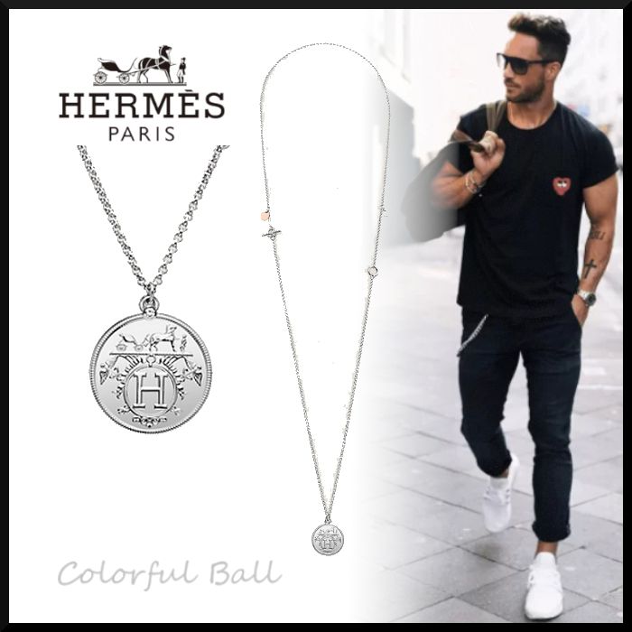 【メンズに大人気】HERMES Ex-Libris ネックレス Hermès Ex-Libris necklace, medium model | Hermès USA