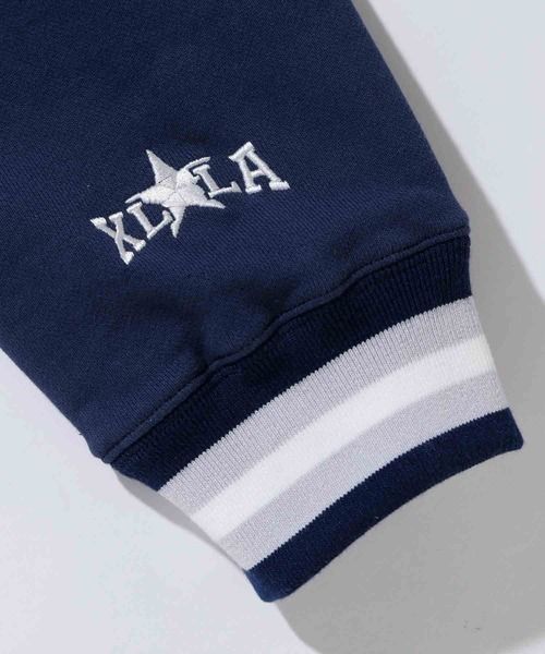 大人気 XLARGE BASEBALL LOGO EMBROIDERED V NECK SWEATSHIRT (X