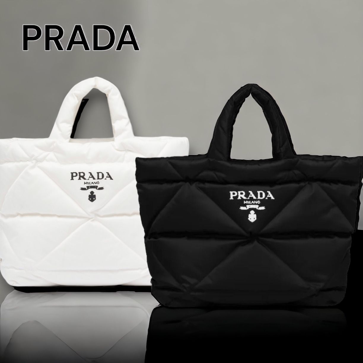 PRADA＊Padded Re-Nylon tote bagトートバッグ＊送料込 (PRADA/トート