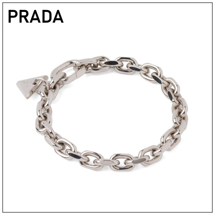 シルバー シルバー チェーンブレスレット | PRADA