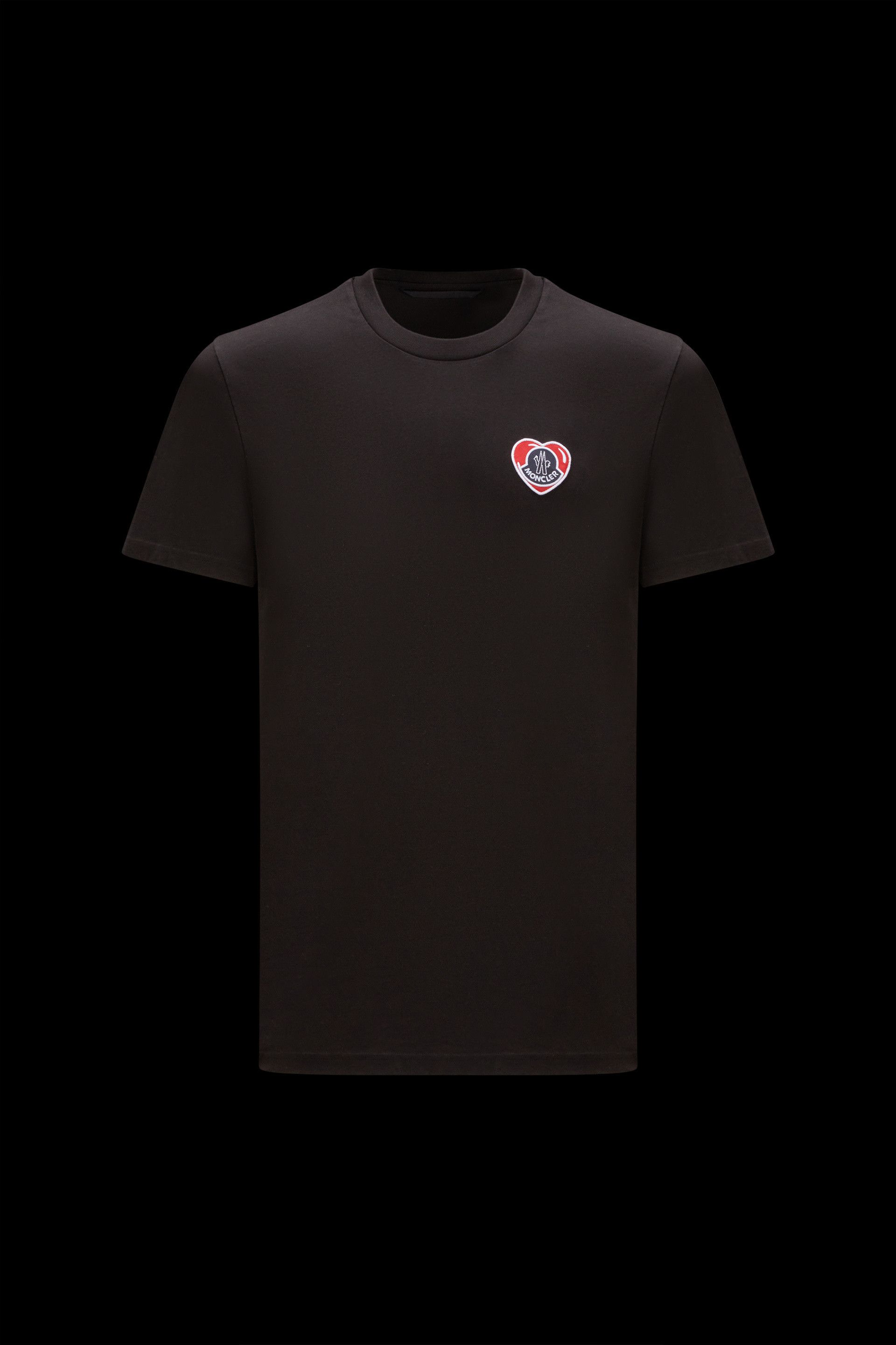 MONCLER 2023/24秋冬新作 ハートモチーフロゴパッチ付きTシャツ