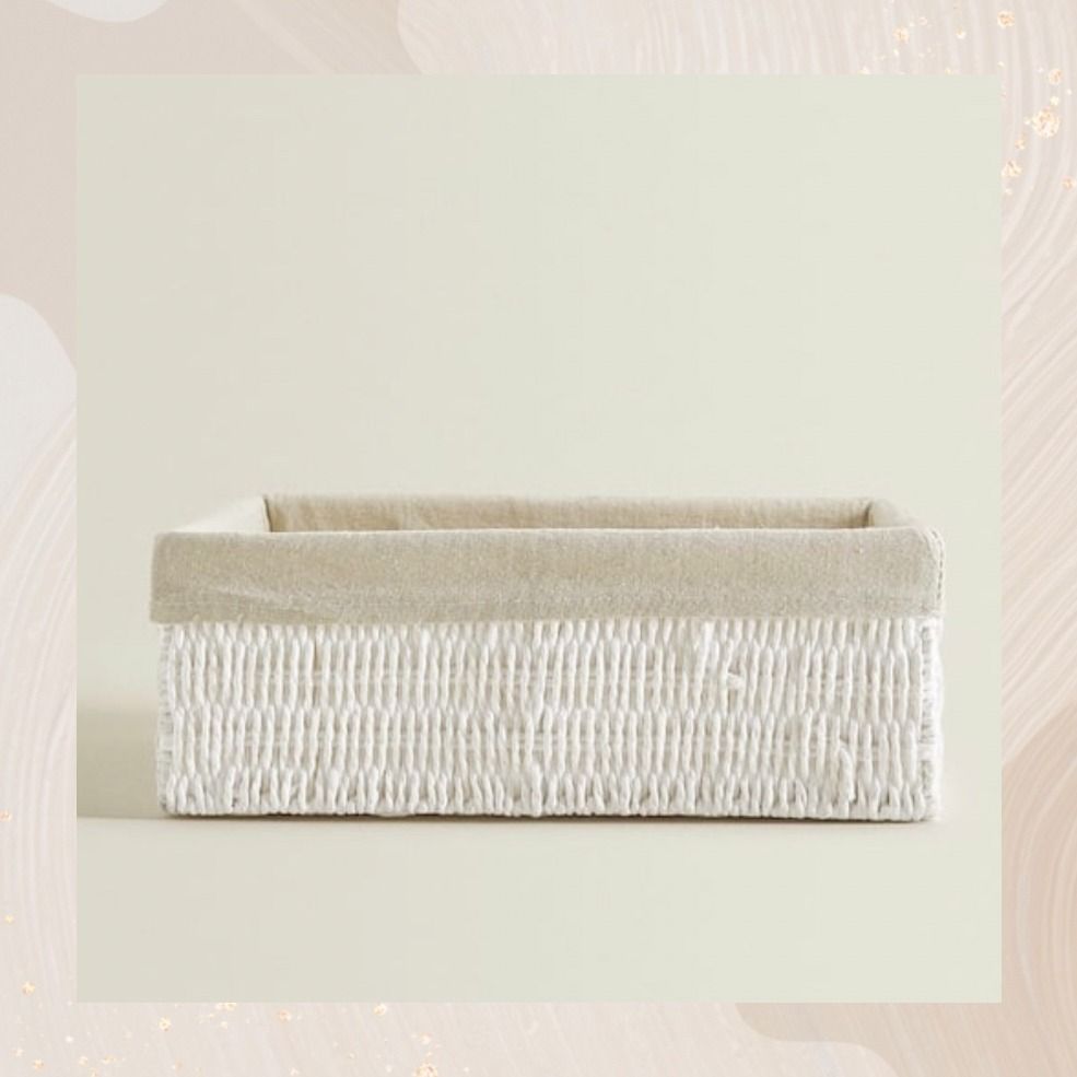 ZARA HOME】収納ボックス 長方形バスケット Lサイズ (ZARA HOME