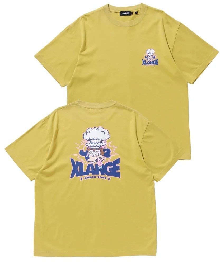 売切れ前に 大人気 XLARGE XL BURNING S/S TEE インパクト抜群 売切れ前に 大人気 XLARGE BONES S/S TEE バックプリントがCOOL