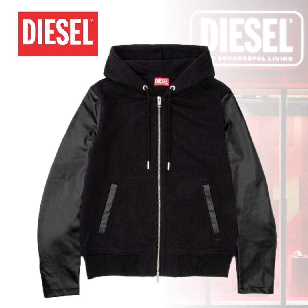 DIESEL】S-Mirr-New-B ジップアップ スウェット パーカー (DIESEL ...