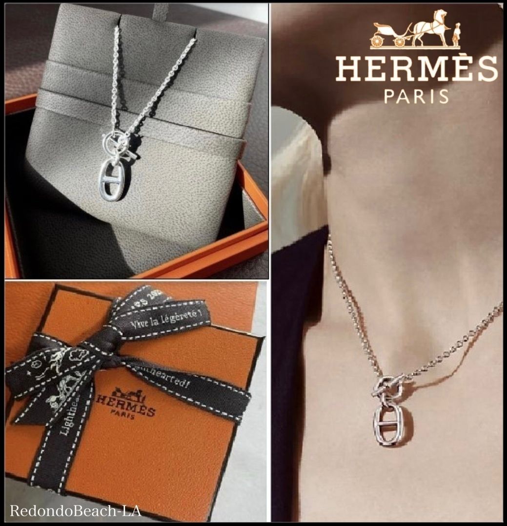 【人気♪ギフトにも】HERMES Chaine d'ancre ペンダント Chaine d'ancre Contour pendant ペンダント 【HERMES】 (HERMES