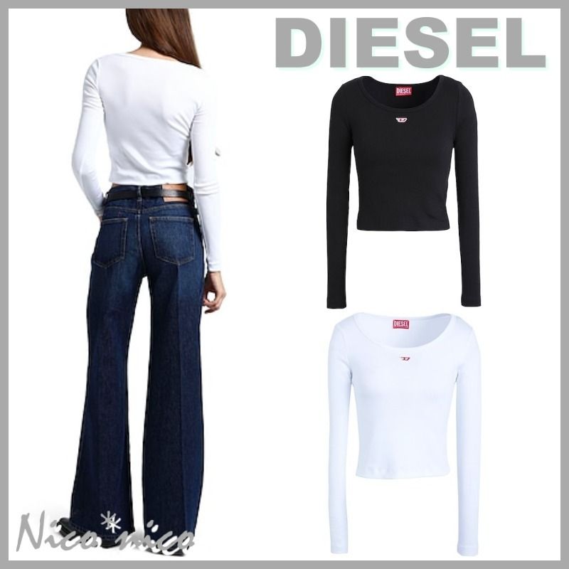 T-BALLET-D Woman: Long-sleeve top with embroidered D patch