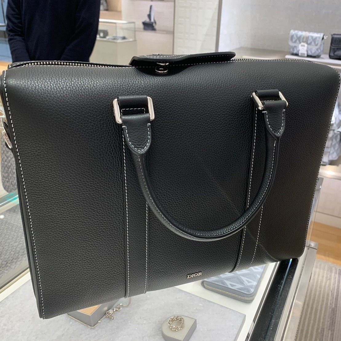 DIOR】 カーフスキン LINGOT ブリーフケース (Dior/ビジネスバッグ