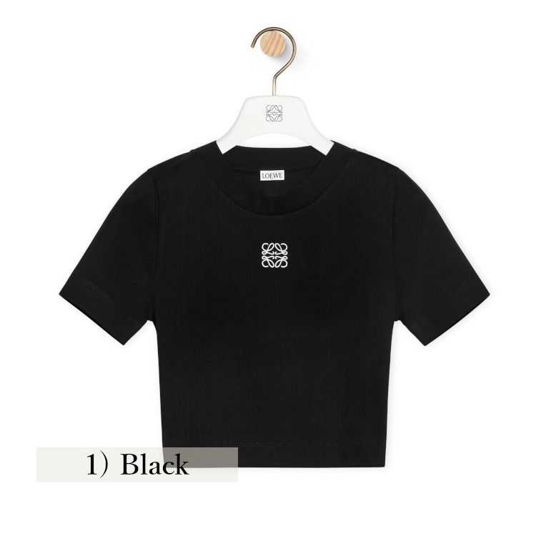 LOEWE＊Cropped top コットン クロップドTシャツ＊送料込 (LOEWE