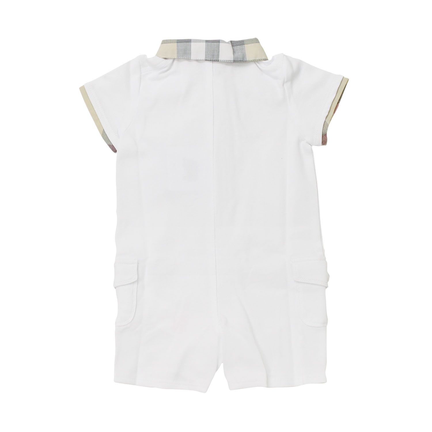 BURBERRY バーバリーベビー 半袖ロンパース [B97366BLU] Burberry(バーバリー) ベビーロンパース・カバーオール(ベビー