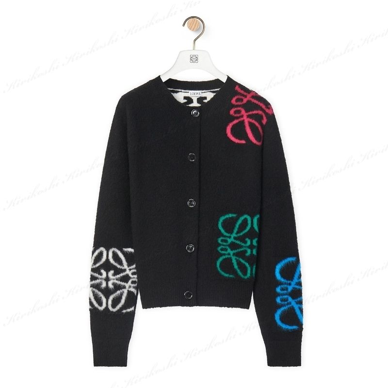 いラインアップ ◇LOEWE 23AW 最新作◇アナグラム◇ウール◇カーディガン トップス