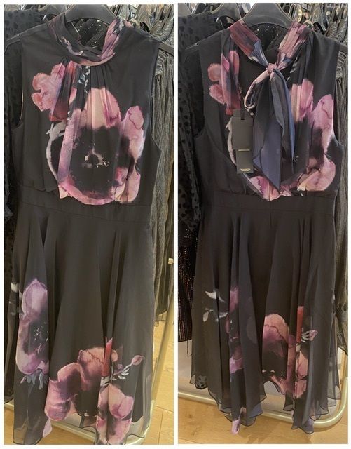 【Phase Eight】Lucia 花 フローラル シフォン ミディ ドレス Lucia Chiffon Floral Midi Dress | Phase Eight UK |