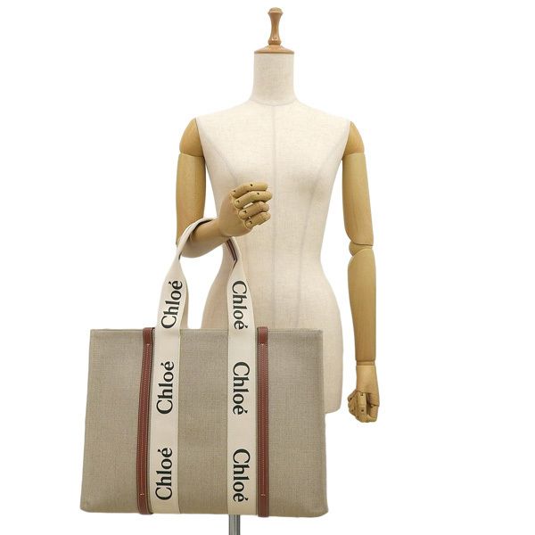 Chloe クロエ WOODY LARGE トートバッグ A4可【送料0/国内即発