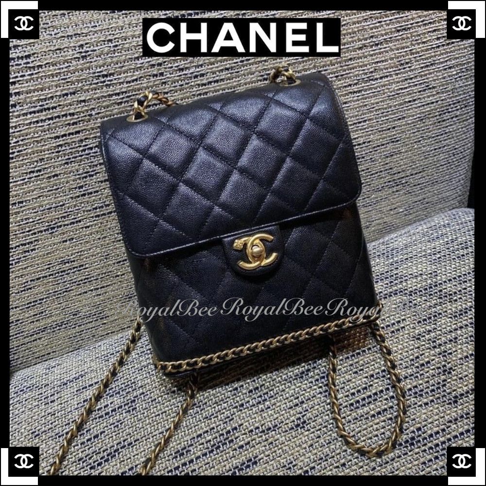 甘すぎないカラーに心惹かれる♪】シャネル バッグパック (CHANEL