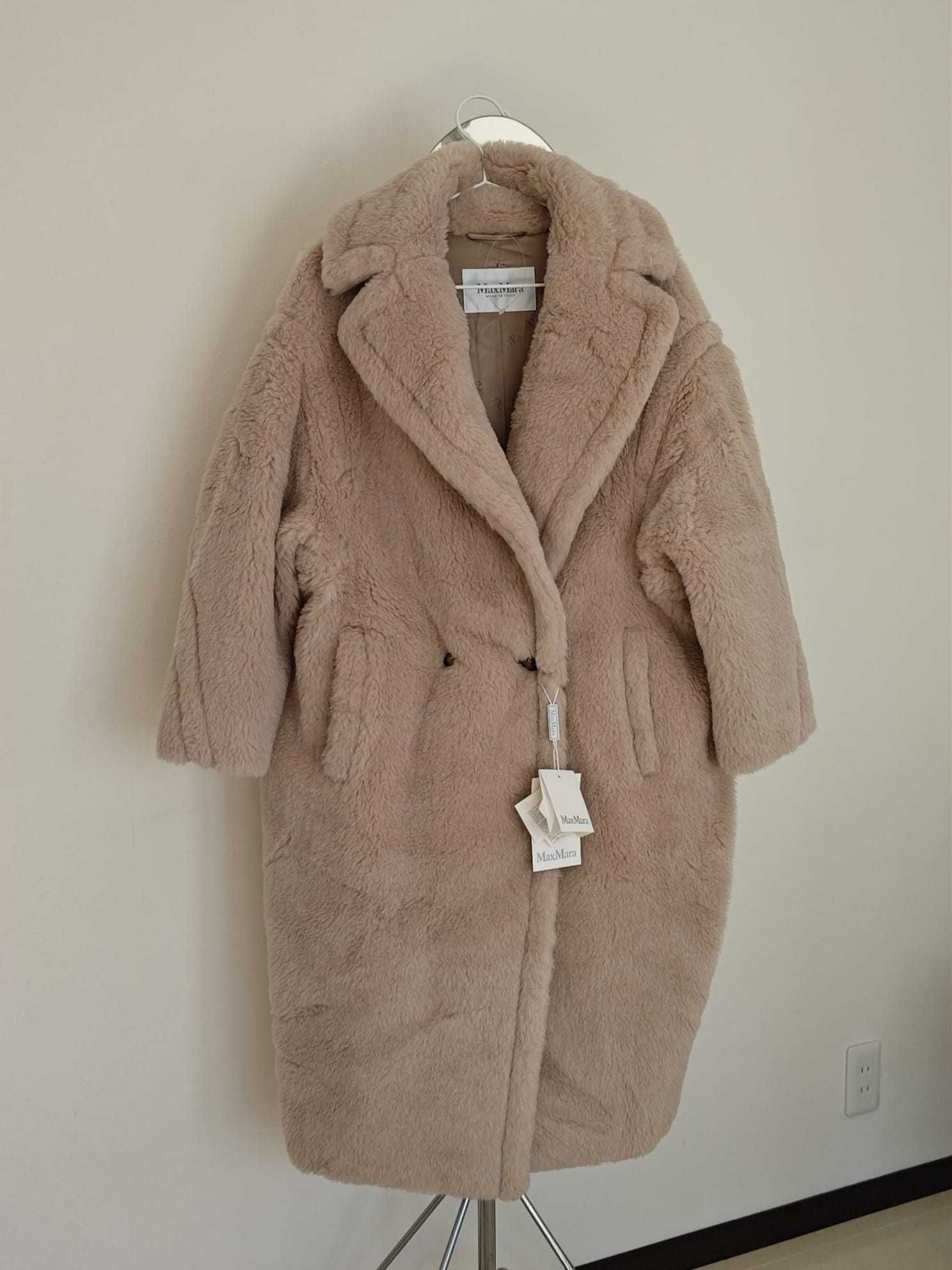【早い者勝ち】テディベアコート Mサイズ　ホワイト　オーバーサイズ 楽天市場】MAX MARA マックスマーラ テディベア オーバーサイズ