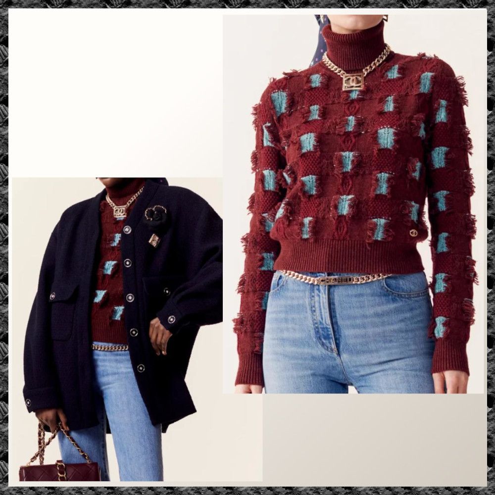 2023/24 AW◇送料込【CHANEL】セーターカシミヤ ブラウン P75745