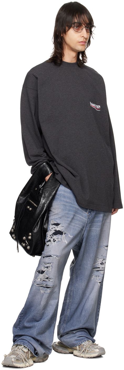 バレンシアガ♦BALENCIAGAロンT メンズ 長袖Tシ バレンシアガ♢BALENCIAGAロンT メンズ 長袖Tシ (BALENCIAGA/T